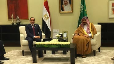 King Salman with Sisi 