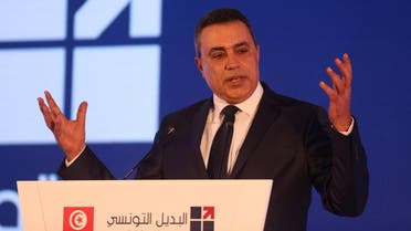 Mehdi Jomaa, former Tunisian prime minister, speaks during a news conference to present his new political party in Tunis, Tunisia March 29, 2017. REUTERS