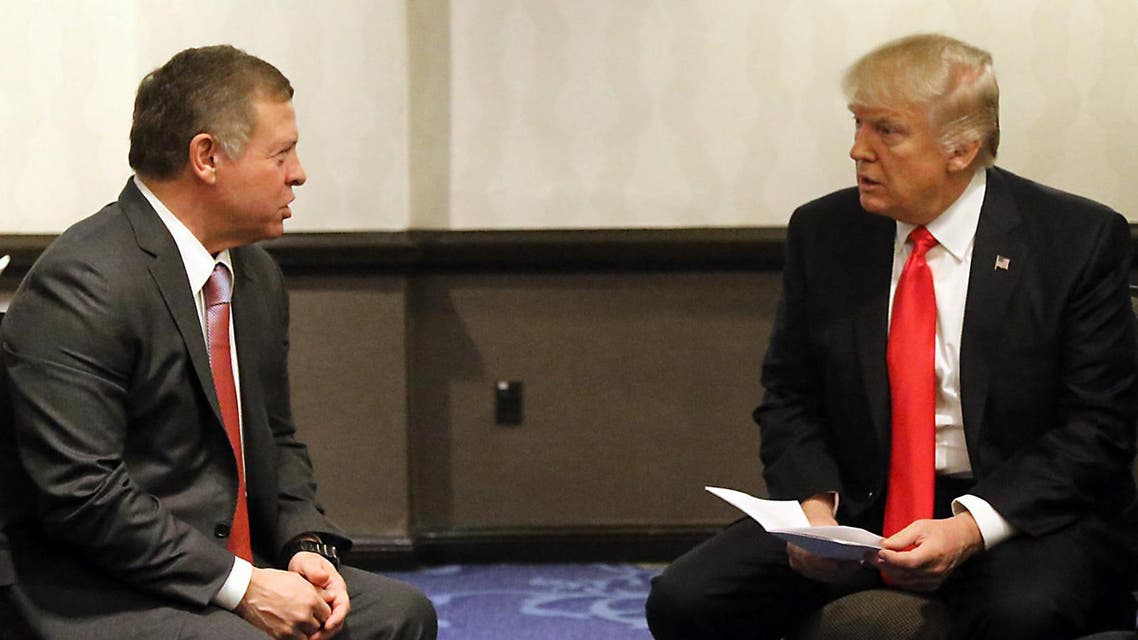 Abdullah II of Jordan trump ترمب الملك عبدالله