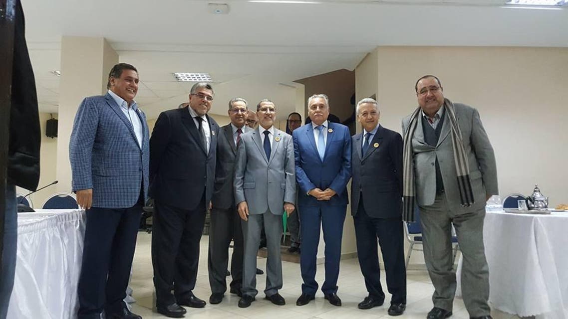 زعماء أحزاب التحالف مع رئيس لالحكومة المكلف في المغرب