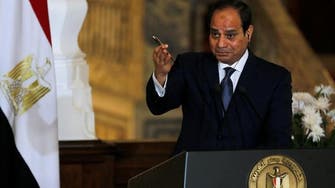 Egypt’s president leaves Cairo for Washington to meet Trump