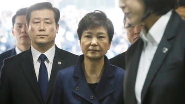 Ousted South Korean President Park Geun-hye arrives for questioning on her arrest warrant. (File photo: Reuters)