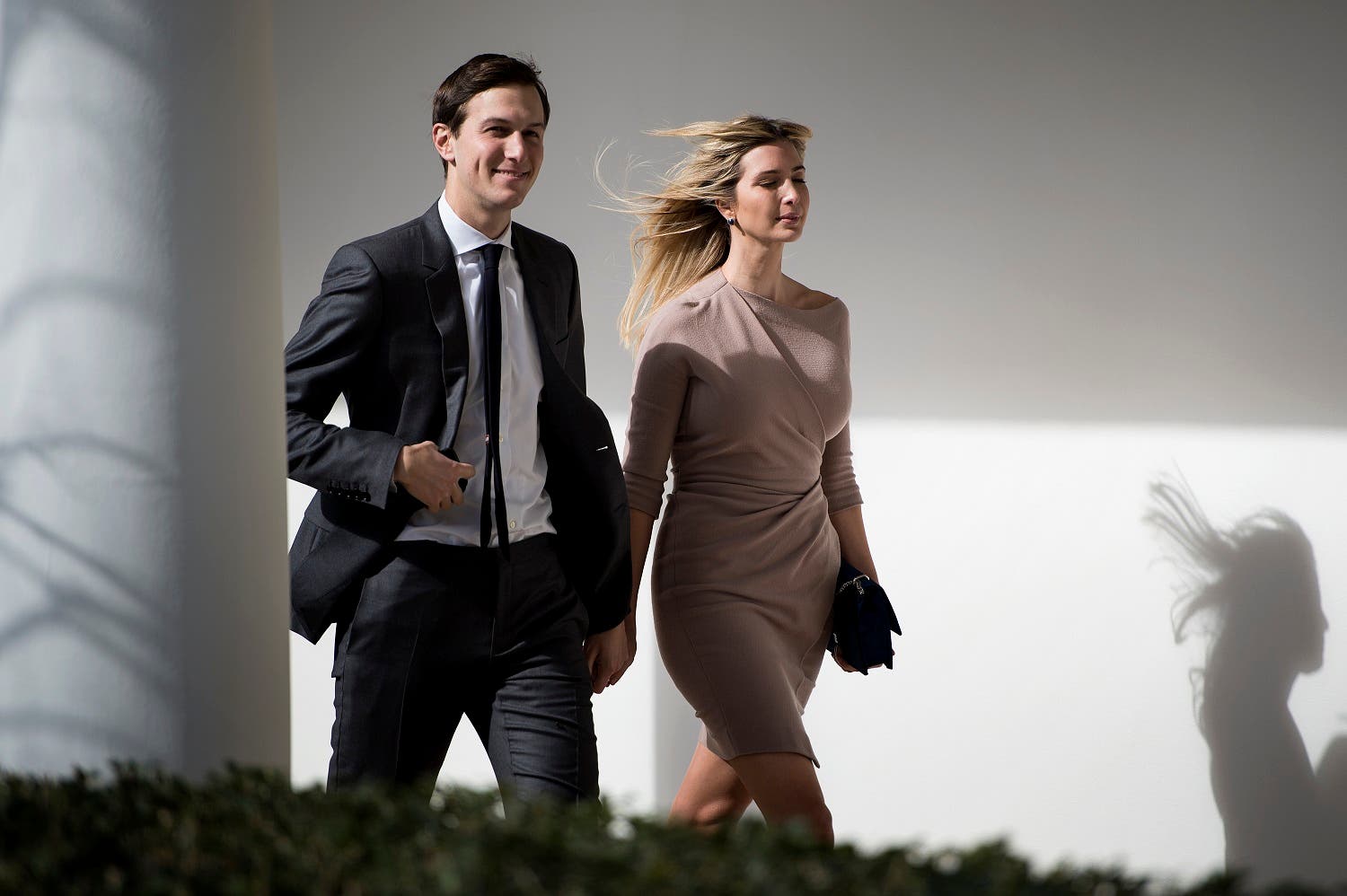 Ivanka Trump and her husband White House senior advisor Jared Kushner in Washington, DC on February 10, 2017. (AFP)