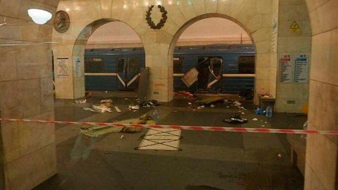 صور من تفجيري مترو الأنفاق في سان بطرسبرغ في روسيا