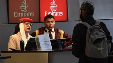 Emirates said the measure aims to “mitigate the inconvenience of the recent ban on electronic devices” inside the cabin. (AFP)