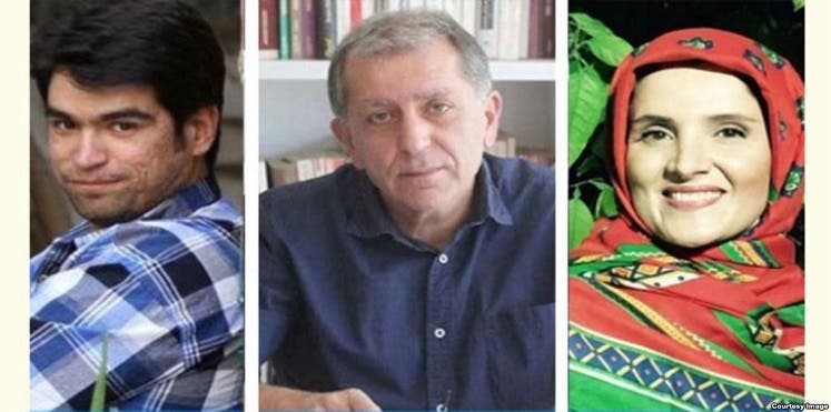 الصحفيين هنغامه شهيدي وإحسان مازندراني ومراد ثقفي