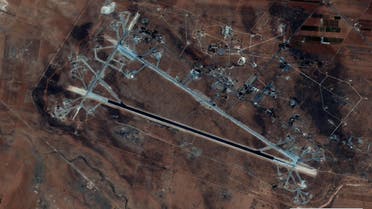 Shayrat Airfield in Homs, Syria is seen in this DigitalGlobe satellite image released by the U.S. Defense Department on April 6, 2017 after announcing U.S. forces conducted a cruise missile strike against the Syrian Air Force airfield. (reuters)