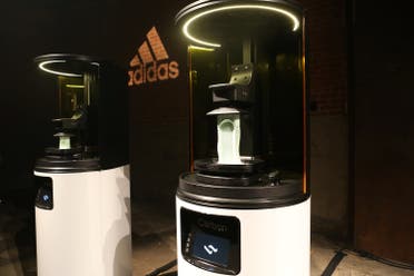 Carbon 3D printing machines are seen at an unveiling event for the new Adidas Futurecraft shoe in New York City, on April 6, 2017. (Reuters)