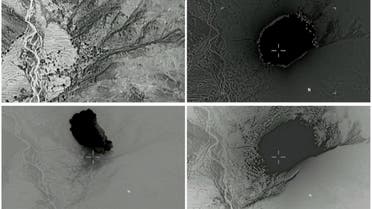 A combination of still images taken from a video released by the U.S. Department of Defense on April 14, 2017 shows (clockwise) the explosion of a MOAB, or "mother of all bombs", when it struck the Achin district of the eastern province of Nangarhar, Afghanistan, bordering Pakistan where U.S. officials said a network of tunnels and caves was being used by militants linked to ISIS. (Reuters)