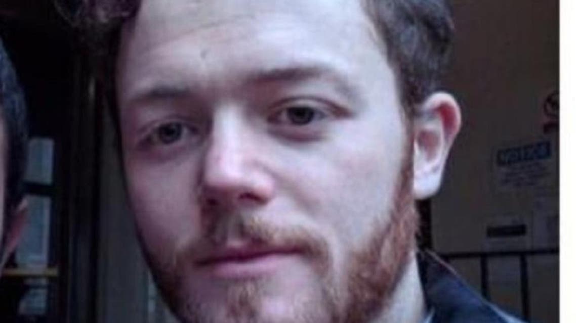 Sam Walton, a British protester, who tried to disrupt the visit of Maj. Gen. Ahmed al-Asiri in London. (Supplied)