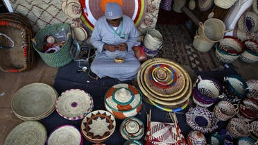 A man makes handmade ornamental products during Janadriyah Culture Festival on the outskirts of Riyadh, Saudi Arabia February 8, 2017. (Reuters)