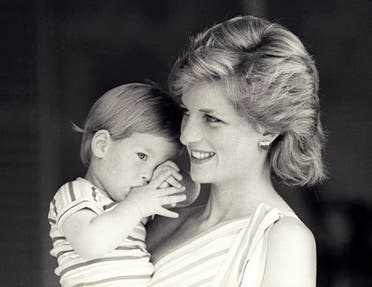 FILE PHOTO - Britain's Princess Diana holds Prince Harry during a morning picture session at Marivent Palace, where the Prince and Princess of Wales are holidaying as guests of King Juan Carlos and Queen Sofia, in Mallorca, Spain August 9, 1988. REUTERS