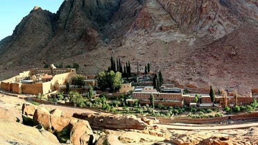 A general view of the Saint Catherine's monastery (far left) with its living and tourist facility in the Sinai peninsula of Egypt May 18, 2005. (Reuters)