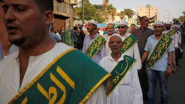 Egyptian Sufi Muslims march to celebrate the New Islamic Hijri year 1438 in Al Azhar district of old Islamic Cairo, Egypt October 2, 2016. (Reuters)