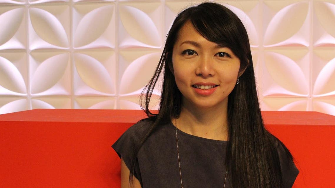 Matilda Ho poses for a photo at a TED Conference in Vancouver, Canada on April 24, 2017, where she spoke of working to nudge eating habits to organic foods and silkworm noodles. (AFP)