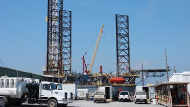 An offshore platform docked in Port Fourchon, Louisiana is seen on April 8, 2011. (AFP)