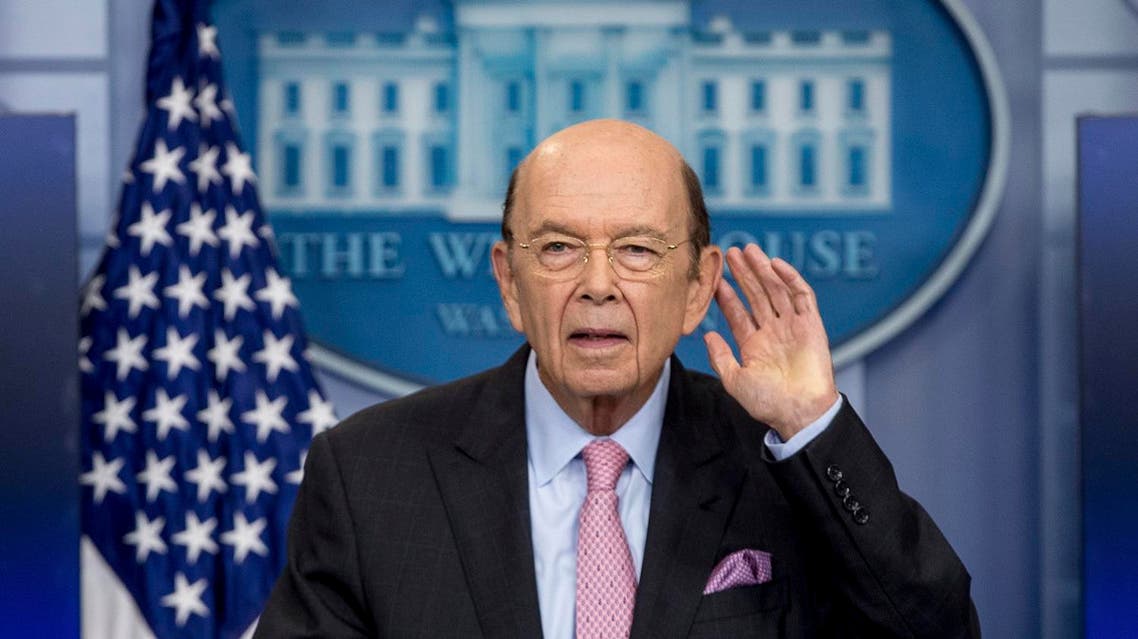 Commerce Secretary Wilbur Ross takes a question as he speaks to the media at the White House in Washington on April 25, 2017. (AP)