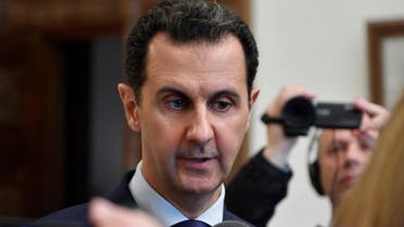 Syria's President Bashar al-Assad speaks to French journalists in Damascus, Syria, in this handout picture provided by SANA on January 9, 2017.