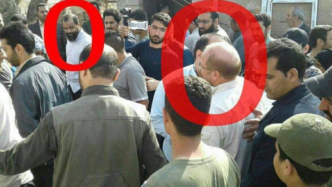 حسن كرد ميهن يرافق قاليباف خلال الحملة الانتخابية