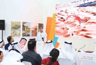 Ahmed Obeid Al Qaseer, COO of Shurooq, at the press conference held at ATM 2017. (Supplied)