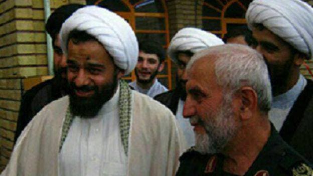 ميهن مع الجنرال حسين همداني الذي قتل في سوريا