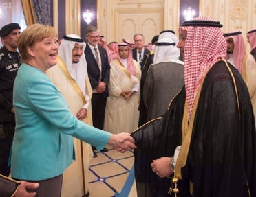 An official reception ceremony was held for Chancellor Merkel