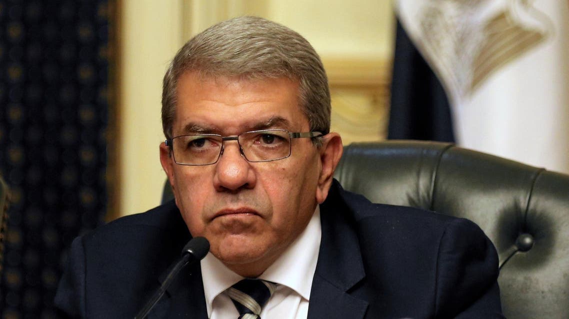 Finance Minister Amr El-Garhy at a news conference in Cairo, Egypt August 11, 2016. (Reuters)