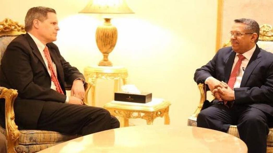 بن دغر والسفير الأميركي في اليمن