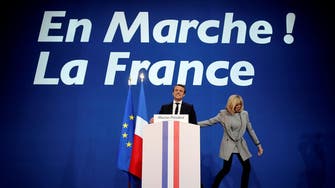 Which top couple has an age gap that's the same as Macron and his wife's? 