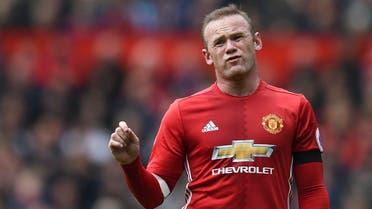 Manchester United's English striker Wayne Rooney reacts to the referee during the English Premier League football match between Manchester United and Swansea City at Old Trafford in Manchester, north west England, on April 30, 2017. (AFP)