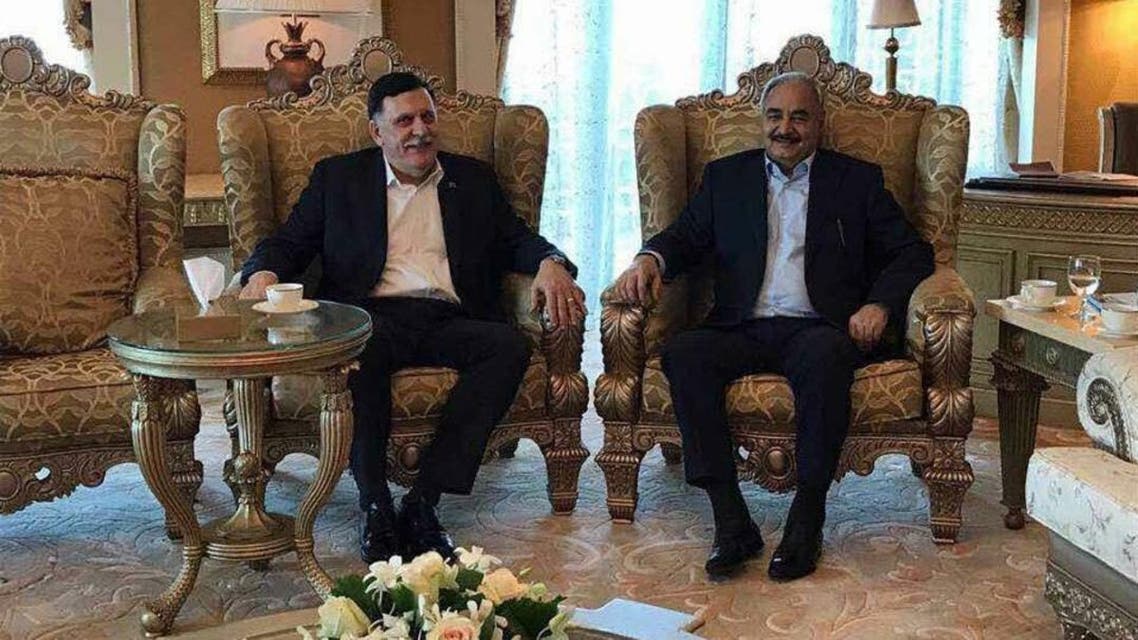 خليفة حفتر و فايز السراج
