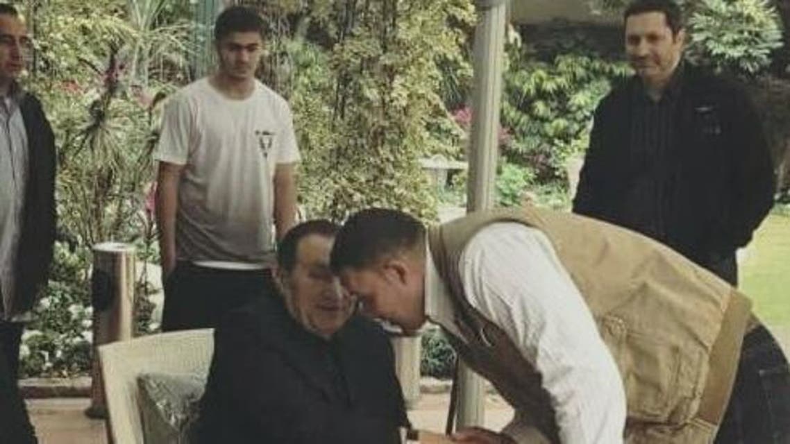 Photo of former Egyptian president Hosni Mubarak was posted on facebook today to celebrate his 89th birthday. (Image courtesy: Social media)Socialmedia