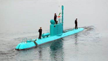 An Iran’s newly launched Ghadir submarine moves in the southern port of Bandar Abbas in Persian Gulf, Iran, Wednesday, Nov. 28, 2012. (File photo: AP)