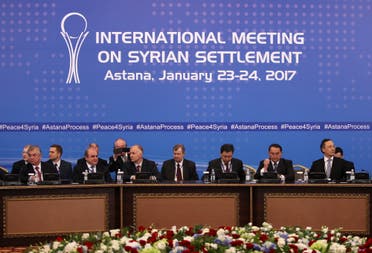 Participants of Syria peace talks attend a meeting in Astana, Kazakhstan January 23, 2017. REUTERS