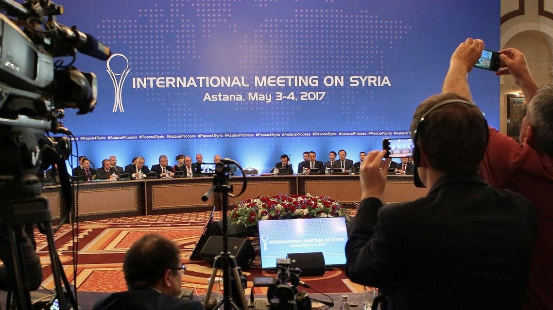 Participants of Syria peace talks attend a meeting in Astana, Kazakhstan. (File Photo: AFP)
