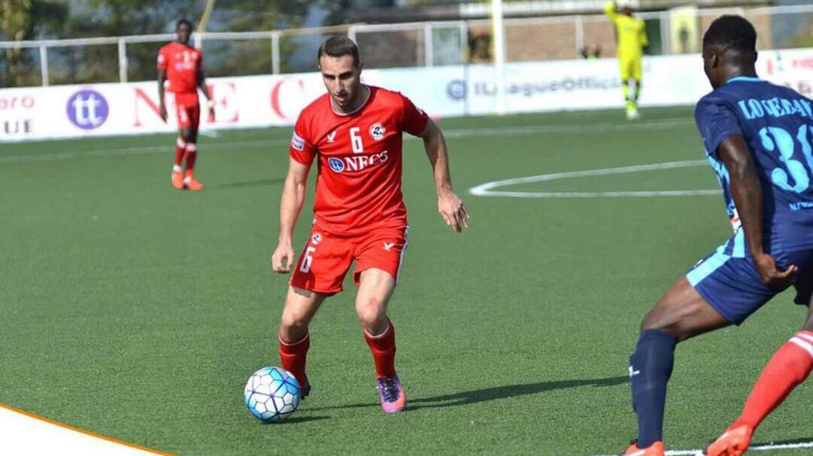 Mahamod Al Amna in action wearing the Aizawl FC jersey. (Supplied)