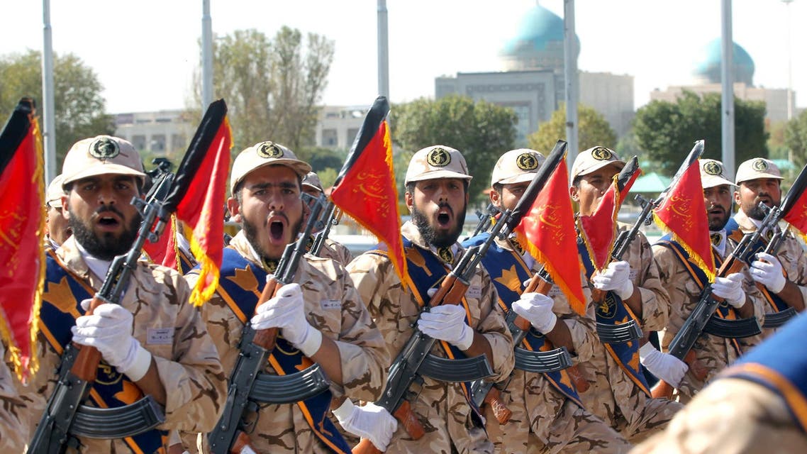 Members of the Iranian Army participate in a parade marking the anniversary of the Iran-Iraq war (1980-88), in Tehran September 22, 2015.
