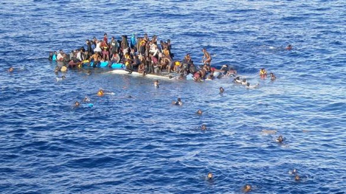 غرقى بالمتوسط في حادث سابق
