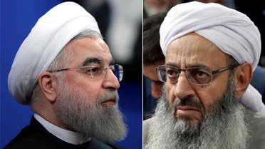 Religious leader Molavi Abdol Hamid (R) said ‘the atmosphere for Sunnis has been a little more relaxed’ since Rouhani took power in 2013. (Reuters/IRNA)
