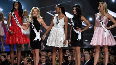 Miss California India Williams, Miss Tennessee Allee-Sutton Hethcoat, Miss Missouri Bayleigh Dayton\, Miss New Jersey Chhavi Verg and Miss Minnesota Meredith Gould. (Reuters)