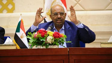 Omar Hassan al-Bashir speaks during a press conference after the oath of the prime minister and first vice president Bakri Hassan Saleh at the palace in Khartoum, Sudan March 2, 2017. reuters
