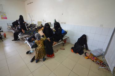 A girl infected with cholera lies on the ground of a hospital room in the Red Sea port city of Hodeidah, Yemen May 14, 2017. reuters