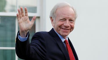 Former Senator Joe Lieberman waves as he leaves after a meeting with President Donald Trump for candidates for FBI director at the White House in Washington. (Reuters)