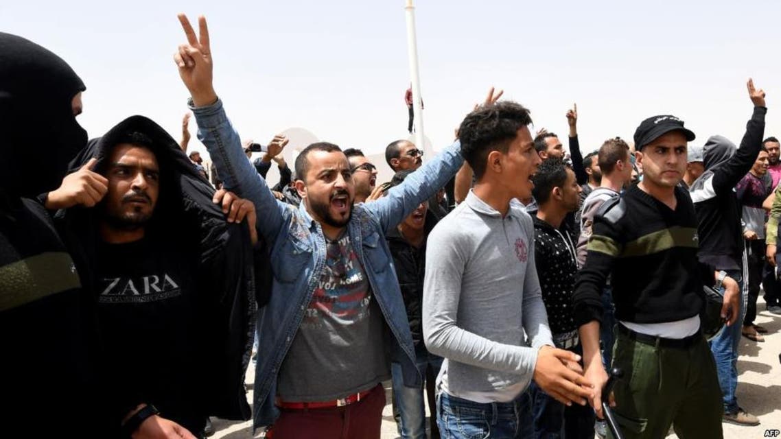 محتجون في ولاية تطاوين