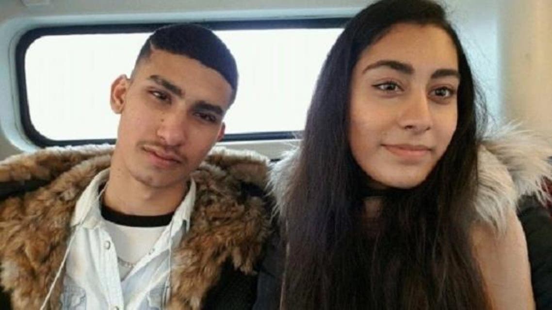 حسام علي عيسى وخطيبته البريطانية من أصل بنغالي
