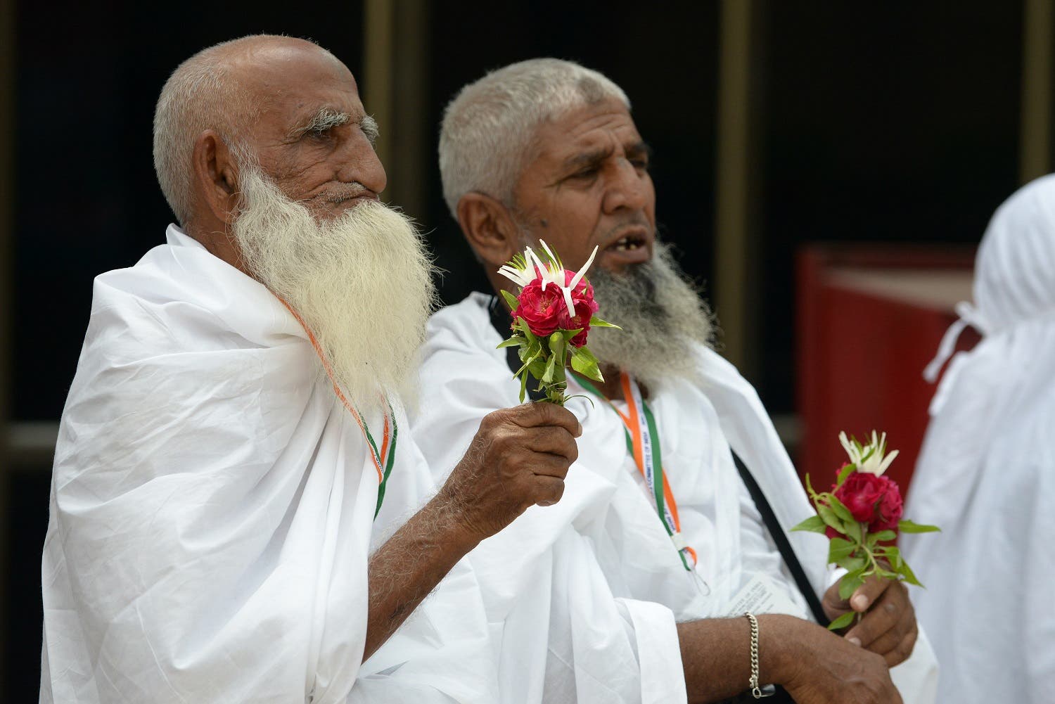 Indian pilgrims prior to departure to Mecca for Hajj at airport in Ahmedabad on September 2, 2015. (AFP)