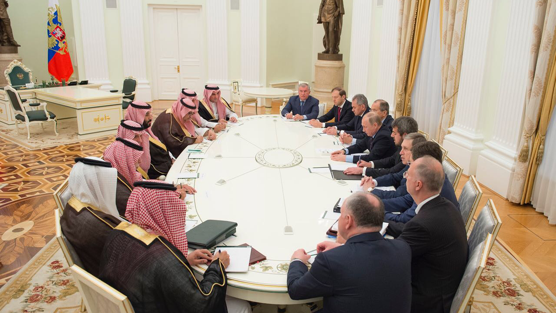 محمد بن سلمان وبوتين في موسكو
