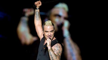 British singer Robbie Williams performs during a concert on the Shipyard Island in Northern Budapest, Hungary. (File photo: AP)