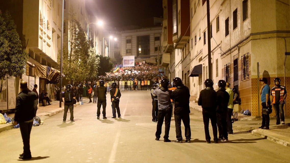 police block rally in north Morocco after protest leader arrested, reuters