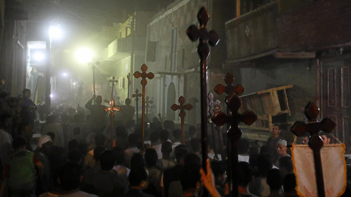 Minya mourners after attack